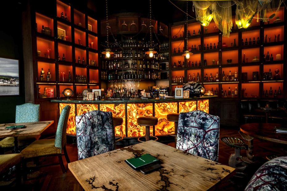 Treffpunkt zur Verkostung: Die Hotel-Bar